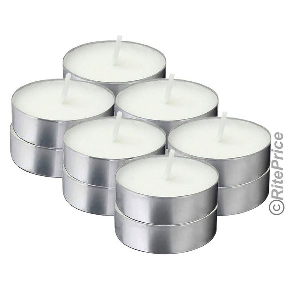 30 PCS (1 Pack) Tealight Unscented White Candles 2.5 Hour Burn Time Dripless - Picture 4 of 12